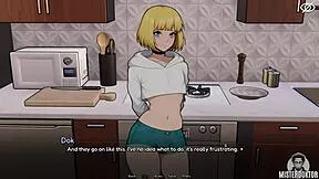 Petite teen babe gets wet bunkered with cute femboy for hardcore cumshot sex