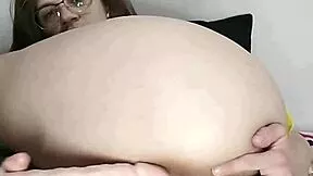 damn this redhead in yellow lingerie and tight red panties is masturbating hard with toys 🔥🍆