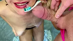 mommy cougar milks huge cocks with femdom domination to squirting creampie cumshot orgasms closeup?