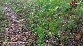 dirty hobby quickie blowjob deep in german forest outdoors cumshot amateur