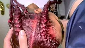 goth ebony ass begs for facial cumshot