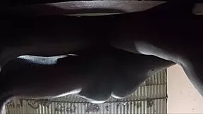 i rip lingerie off sexy ebony wife's hairy pussy and fuck her hard with monster cock till milk drips everywhere