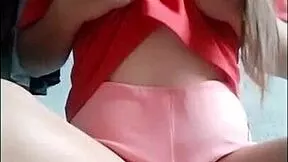 Tiny Filipina teases her perky tits and pussy 😍 unleashing horny secrets on cam