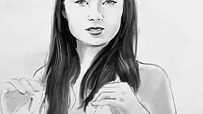 petite brunette milf rips lingerie exposing small tits outdoors