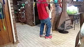 caught my husband fucking slutty blonde prostitute standing! 😱🍑