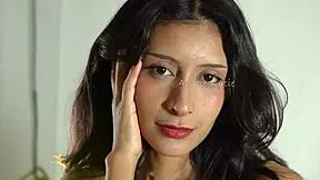 she sways skinny tattooed body on bed, freeing her narrow colombian ass in this intriguing photoshoot dance.