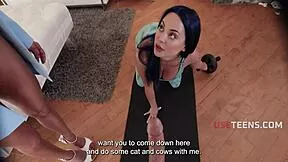 Namaste This Dick As Latina Milf And Teen Yoga Girls Share Big Tits Cock In Ffm Threesome.