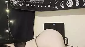 i bend over teasing my juicy goth teen 18+ fat ass arch for daddy's hungry gaze