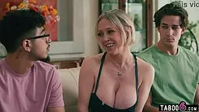 i need gilf stepmom's huge boobs tittyfucking my young cock now