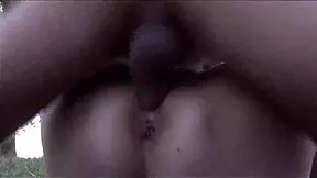 whoa my step grandma rides cock in lingerie 😈 cowgirl outdoor cumshot