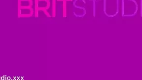 the hot blonde pornstar in lingerie climbs onto the milking table for a close-up blowjob handjob and facial cumshot covering her huge tits and uniform