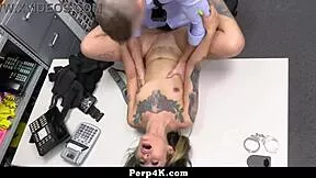 Vikki Valentine caught stealing jewelry now fucked hard by cop 😈🍑