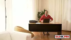 ohh the pervert old man uh gets the shy teen girl 18+ all hot and handjobbing