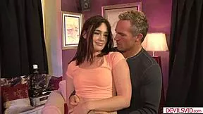 old dude finally rams his teen babysitter's tight ass 😈 hairy pussy too!!