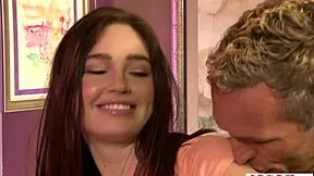 old dude finally rams his teen babysitter's tight ass 😈 hairy pussy too!!
