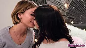 kristen scott dances erotically with luna daniels piercing tits leading to hot lesbian pussy licking