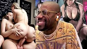 Blonde trans girl with thicc cock deepthroats in store then takes fresh tight anal while handsfree cumming!