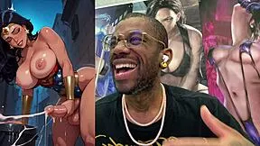 giant futa snow white rides wonder woman chun-li cock cums everywhere alley