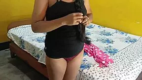 you ever seen a desi step sister's tight hairy pussy get fucked bent over in bedroom?