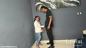 oh dios this petite latina's first time with big black cock, her tight ass and tits shaking 😩