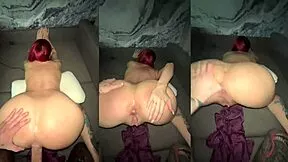 WATCH THIS PETITE TEEN RIDE HUGE COCK DOGGYSTYLE THEN CREAMPIE ANAL!