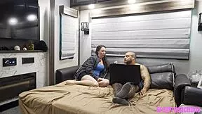 Step-brother, chat roulette got hot—take my virginity doggystyle now?