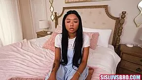 Asian Stepsis Sucks After Butt Fingering! Gia Dibella Begs More!