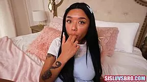 Asian Stepsis Sucks After Butt Fingering! Gia Dibella Begs More!
