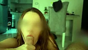 passionate brunette spots my huge cock bulging in towel and wants it now