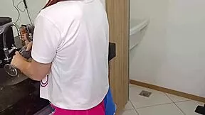 STEPDAUGHTNER READY TO FUCK DADDY IN KITCHEN AT DAWN!