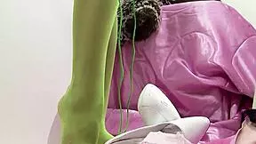 Milf Jasmine Black in green lingerie takes deep anal at store then boobs cumshot 💦🍑