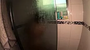 damn this tattooed brazilian carioca's so comfy first time at mansion shavin wet pussy showin juicy big ass n small tits barefoot in shower