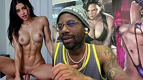 omg buff blonde cowgirl rides huge cock with her tight ass pussy then begs for cum facial league slut super tight!!