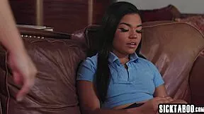 Big ass Latina teen Bunny Madison rides MILF Summer Col's face for perfect licking.