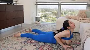 petite flexible stepsis natasha stretches naked begging for deep doggystyle pounding