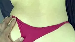 Sexy Mexican In Thong Masturbates Squirts On Bed