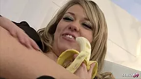 skinny blue eyed blonde nicole ray seduced for sloppy casting facial cumshot
