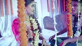 wow young indian couple fucks wildly on suhaag raat first night with dirty hindi audio