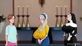 old widow uh grabs fat young cock down her throat at church wedding? 😈👰