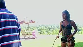 Lingerie Clad Babe Bends Over Bubble Butt Thong Buried Deep Before 1on1 Action