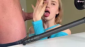 ever wonder how braces make sloppy deep throat even messier backstage?