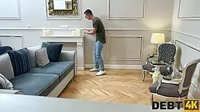 debt4k petite latina brunette moans loud while riding monster cock in stockings