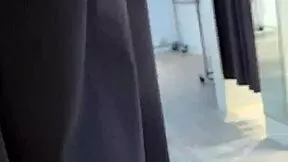 wanna see this risky dressing room tease turn into sneaky blowjob reward?