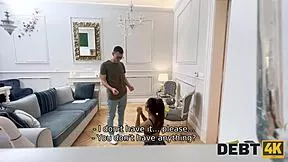 debt4k petite latina brunette moans loud while riding monster cock in stockings