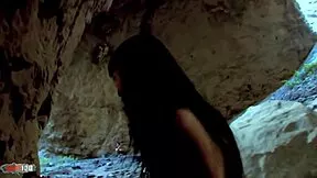 Natural big tits Asian pornstar Sharon Lee endures rough anal cave sex.