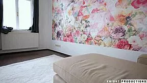 Alice peachy's huge tits blowjob eases stepdaddy's pain over mommy