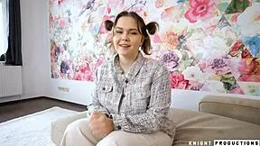 Alice peachy's huge tits blowjob eases stepdaddy's pain over mommy