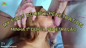 Latina's First Interracial Double Penetration Asian White Guys