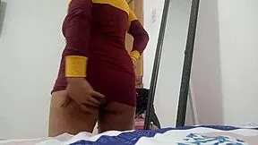 how does big ass brunette's tight pussy squirt so hard alone?