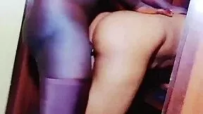 Ever wonder how this hot hotel babe handles that monster black cock doggystyle so rough?